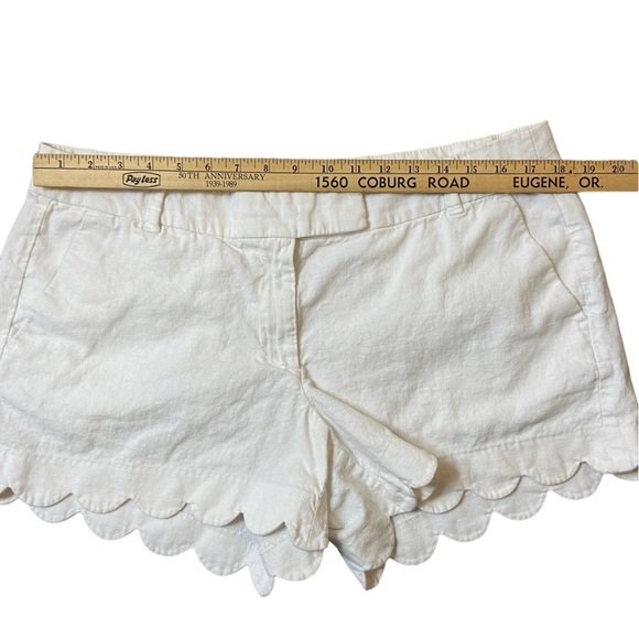 J.by J.Crew White Scalloped Shorts - Picture 5 of 8